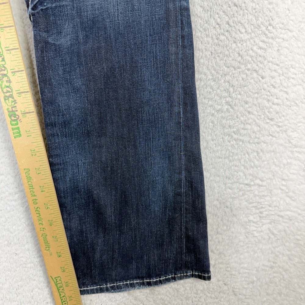 Big Star Liv Boot Jeans Womens 30R (33x31) Dark Wash Bootcut Denim Thick Stitch - Picture 9 of 11